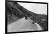 Rocky Mt Nat'l Park, Colorado - Lookout Mountain Road with Model-T-Lantern Press-Framed Art Print