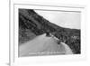 Rocky Mt Nat'l Park, Colorado - Lookout Mountain Road with Model-T-Lantern Press-Framed Art Print