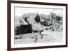 Rocky Mt Nat'l Park, Colorado - Red Rocks Park; View of a Red Rocks Pueblo-Lantern Press-Framed Premium Giclee Print