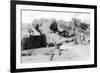 Rocky Mt Nat'l Park, Colorado - Red Rocks Park; View of a Red Rocks Pueblo-Lantern Press-Framed Premium Giclee Print