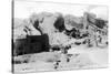 Rocky Mt Nat'l Park, Colorado - Red Rocks Park; View of a Red Rocks Pueblo-Lantern Press-Stretched Canvas