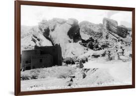 Rocky Mt Nat'l Park, Colorado - Red Rocks Park; View of a Red Rocks Pueblo-Lantern Press-Framed Art Print