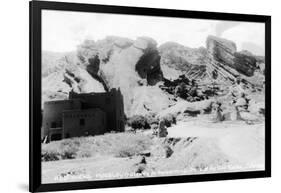 Rocky Mt Nat'l Park, Colorado - Red Rocks Park; View of a Red Rocks Pueblo-Lantern Press-Framed Art Print