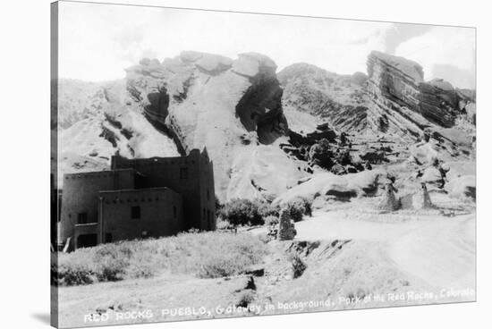 Rocky Mt Nat'l Park, Colorado - Red Rocks Park; View of a Red Rocks Pueblo-Lantern Press-Stretched Canvas