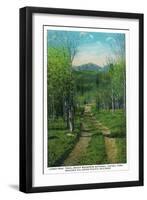 Rocky Mt. Nat'l Park, Colorado - Scenic View Down Longs Peak Trail-Lantern Press-Framed Art Print