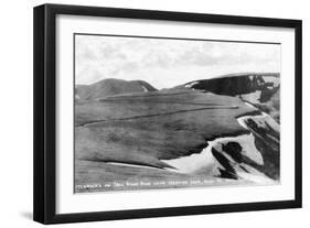 Rocky Mt Nat'l Park, Colorado - Trail Ridge Road Switchbacks near Iceberg Lake-Lantern Press-Framed Art Print