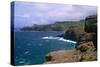 Rocky Northwest Maui Shoreline-George Oze-Stretched Canvas