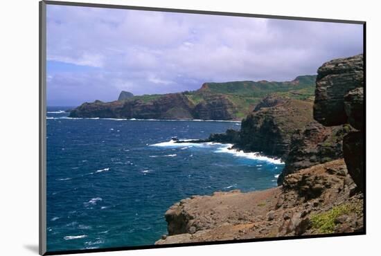 Rocky Northwest Maui Shoreline-George Oze-Mounted Photographic Print