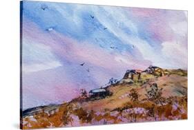 Rocky Outcrop-Margaret Coxall-Stretched Canvas