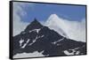 Rocky Peak with Snow Covered Peak in Background-DLILLC-Framed Stretched Canvas