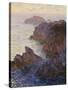 Rocky Point at Port-Goulphar-Claude Monet-Stretched Canvas