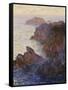 Rocky Point at Port-Goulphar-Claude Monet-Framed Stretched Canvas