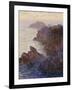 Rocky Point at Port-Goulphar-Claude Monet-Framed Giclee Print