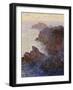 Rocky Point at Port-Goulphar-Claude Monet-Framed Giclee Print