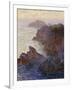 Rocky Point at Port-Goulphar-Claude Monet-Framed Giclee Print