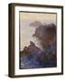 Rocky Point at Port-Goulphar-Claude Monet-Framed Giclee Print