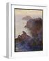 Rocky Point at Port-Goulphar-Claude Monet-Framed Giclee Print