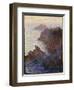 Rocky Point at Port-Goulphar-Claude Monet-Framed Giclee Print