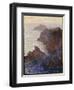 Rocky Point at Port-Goulphar-Claude Monet-Framed Giclee Print