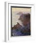 Rocky Point at Port-Goulphar-Claude Monet-Framed Giclee Print