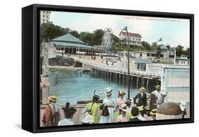 Rocky Point, Narragansett Bay, Rhode Island-null-Framed Stretched Canvas