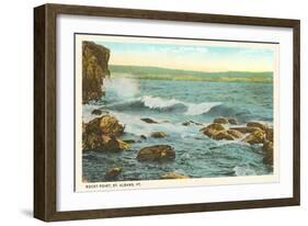 Rocky Point, St. Albans, Vermont-null-Framed Art Print