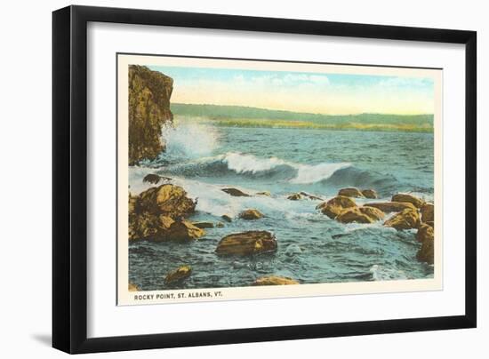 Rocky Point, St. Albans, Vermont-null-Framed Art Print