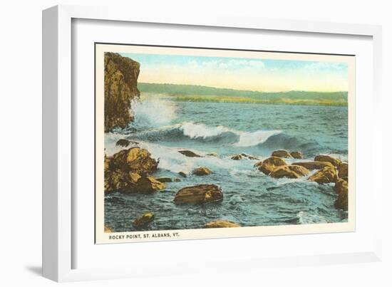 Rocky Point, St. Albans, Vermont-null-Framed Art Print