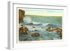 Rocky Point, St. Albans, Vermont-null-Framed Art Print