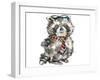 Rocky Racoon-ALI Chris-Framed Giclee Print