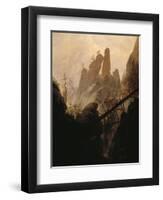 Rocky Ravine-Caspar David Friedrich-Framed Giclee Print