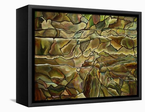 Rocky Realm-Hyunah Kim-Framed Stretched Canvas