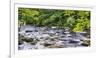 Rocky River in Lush Forest, New Jersey-George Oze-Framed Photographic Print