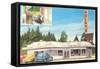 Rocky's Drive-In, Roadside Retro-null-Framed Stretched Canvas