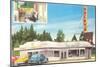 Rocky's Drive-In, Roadside Retro-null-Mounted Art Print