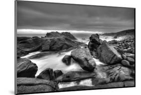 Rocky Seascape Monochrome-Otto du Plessis-Mounted Photographic Print