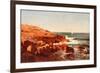 Rocky Shore, 1862-William Stanley Haseltine-Framed Giclee Print