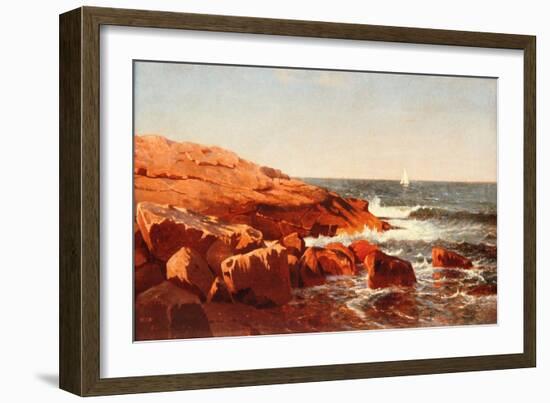 Rocky Shore, 1862-William Stanley Haseltine-Framed Giclee Print