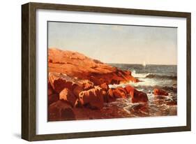 Rocky Shore, 1862-William Stanley Haseltine-Framed Giclee Print