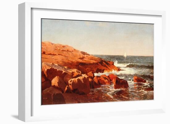 Rocky Shore, 1862-William Stanley Haseltine-Framed Giclee Print