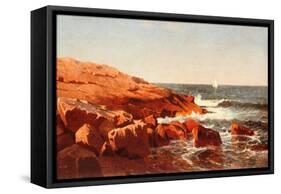 Rocky Shore, 1862-William Stanley Haseltine-Framed Stretched Canvas