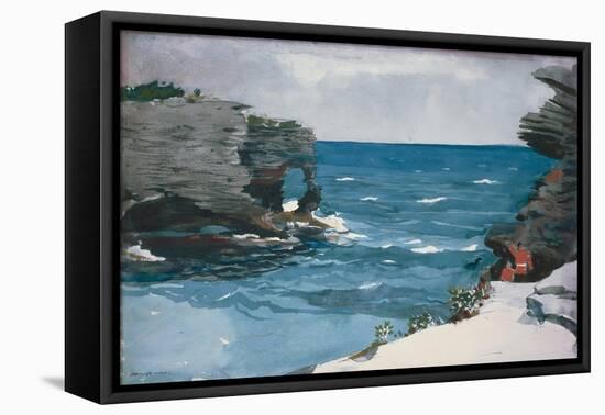 Rocky Shore, 1900-Winslow Homer-Framed Stretched Canvas