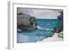 Rocky Shore, 1900-Winslow Homer-Framed Premium Giclee Print