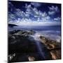 Rocky Shore and Tranquil Sea, Portoscuso, Sardinia, Italy-null-Mounted Photographic Print