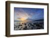 Rocky Shore near Kaleahi at sunrise, North Shore, Lanai Island, Hawaii-Stuart Westmorland-Framed Photographic Print