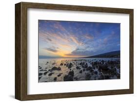 Rocky Shore near Kaleahi at sunrise, North Shore, Lanai Island, Hawaii-Stuart Westmorland-Framed Photographic Print