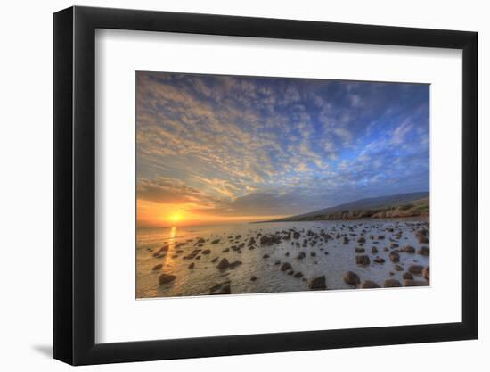 Rocky Shore near Kaleahi at sunrise, North Shore, Lanai Island, Hawaii-Stuart Westmorland-Framed Photographic Print