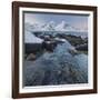 Rocky Shore Next to Vareid (Village) in Direction to Flakstad (Municipality), Stortinden (Mountain-Rainer Mirau-Framed Photographic Print