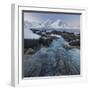 Rocky Shore Next to Vareid (Village) in Direction to Flakstad (Municipality), Stortinden (Mountain-Rainer Mirau-Framed Photographic Print