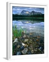 Rocky Shore of Frog Lake, Challis National Forest, Sawtooth National Recreation Area, Idaho, USA-Scott T^ Smith-Framed Premium Photographic Print